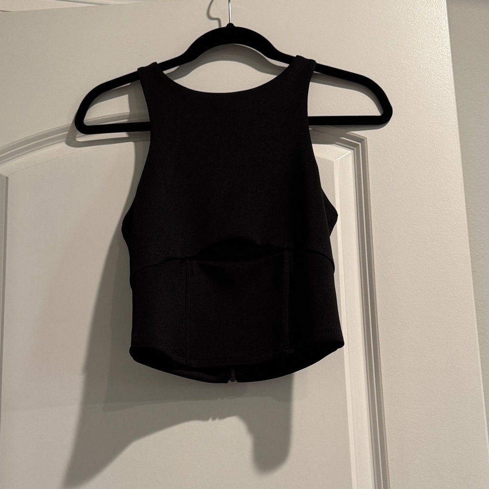 Bebe Black Sleeveless Tank Top